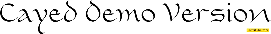 Cayed Demo Version Font