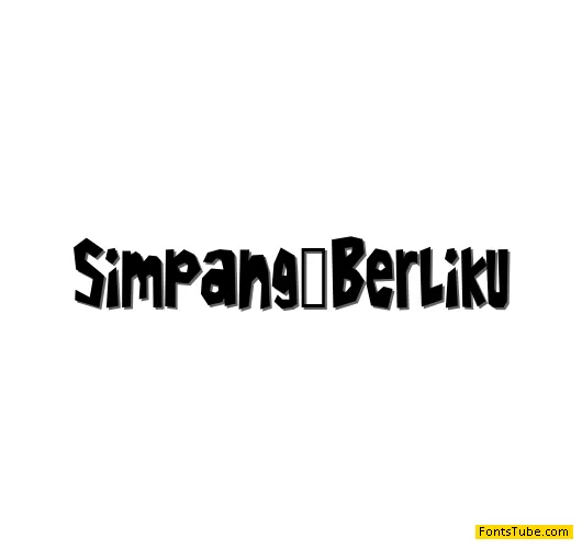 Simpang Berliku Font