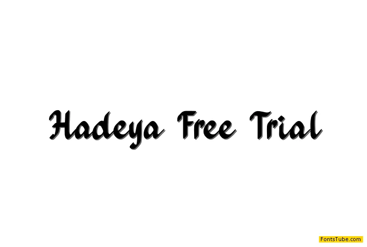 Hadeya Free Trial Font