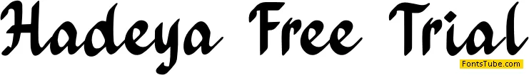 Hadeya Free Trial Font