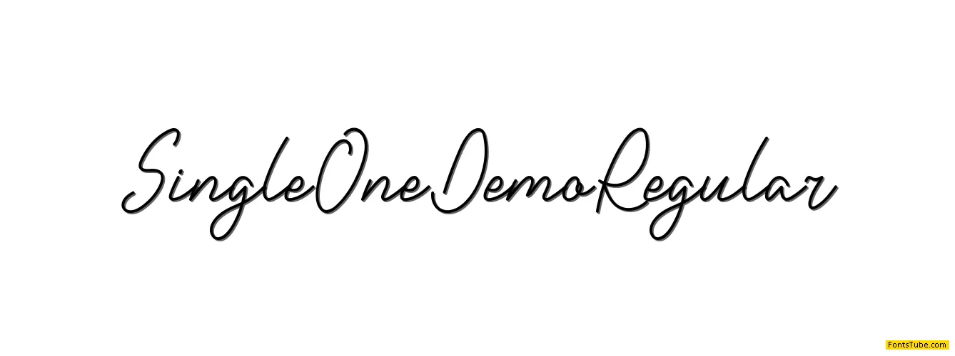 Single One Demo Font