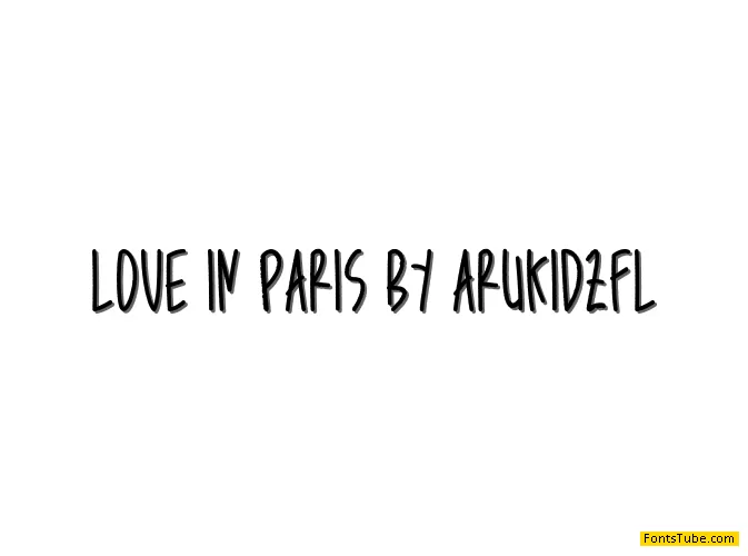Love in Paris by arukidzfl Font