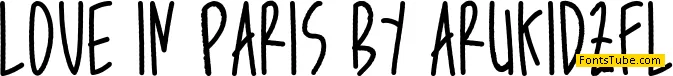 Love in Paris by arukidzfl Font