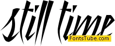 Still Time Font