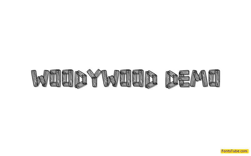 Woody Wood DEMO Font