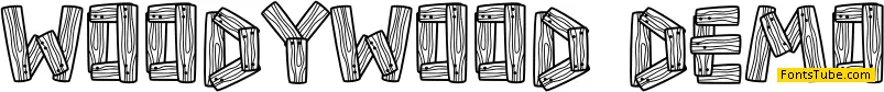 Woody Wood DEMO Font