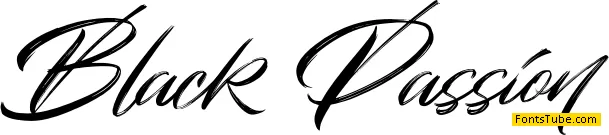Black Passion Font