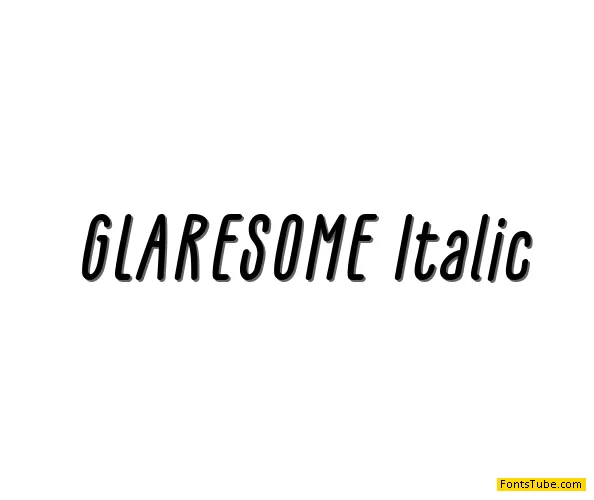 GLARESOME Font Family