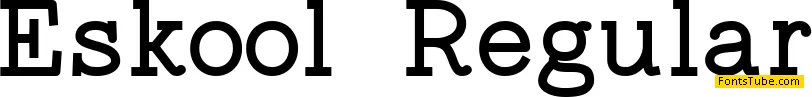 Eskool Font