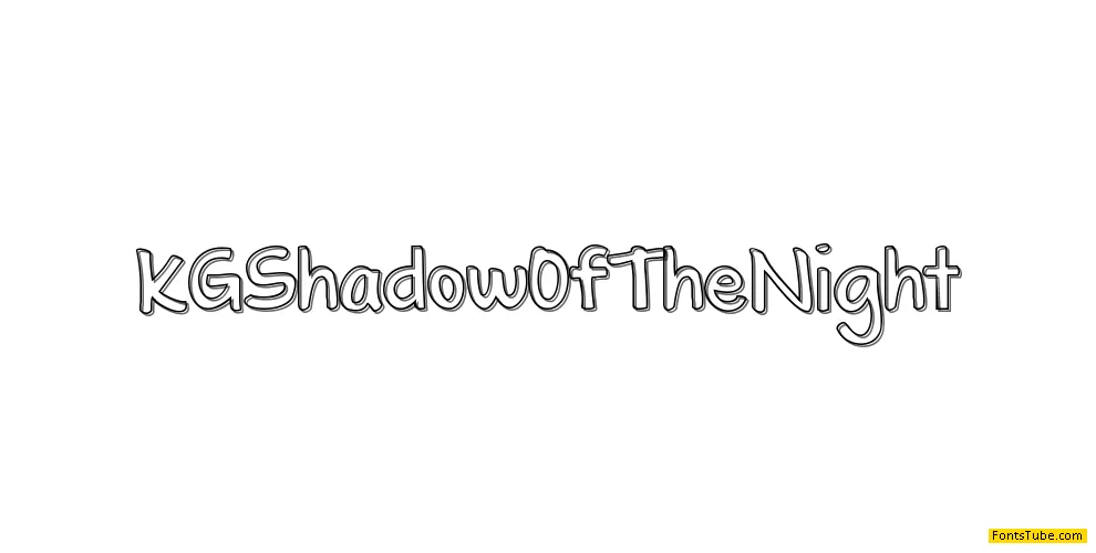 KG Shadow of the Night Font
