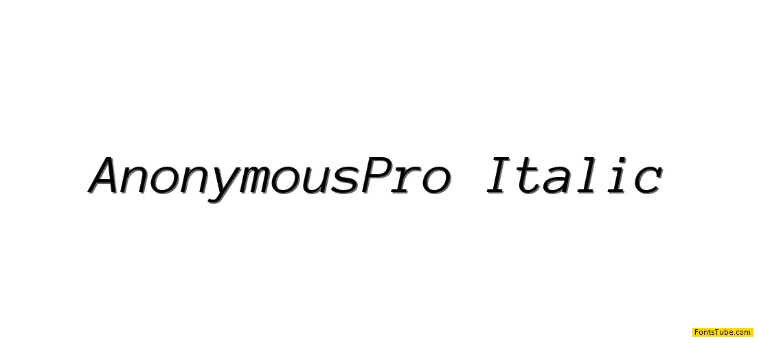 Anonymous Pro Font Family