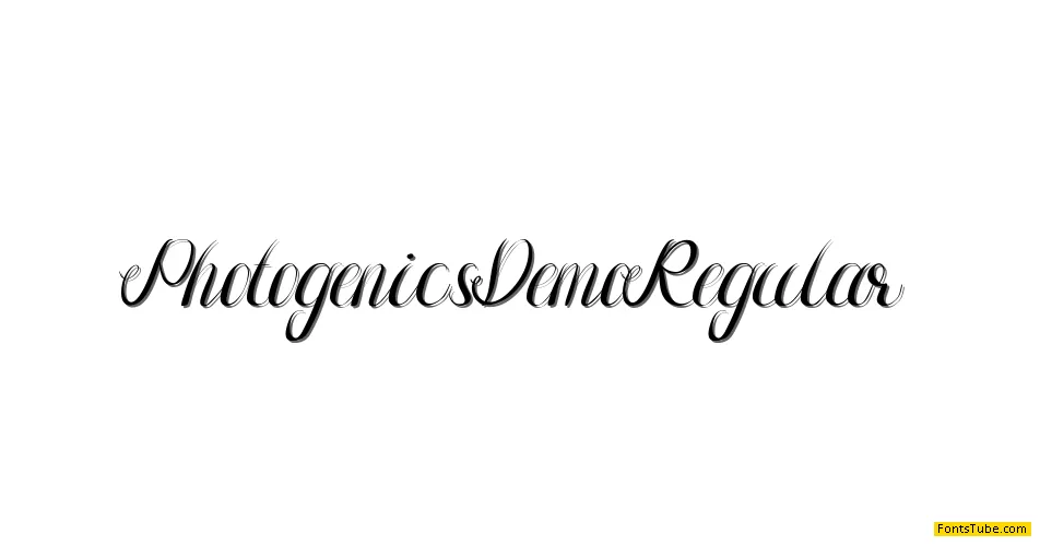 Photogenics Demo Font