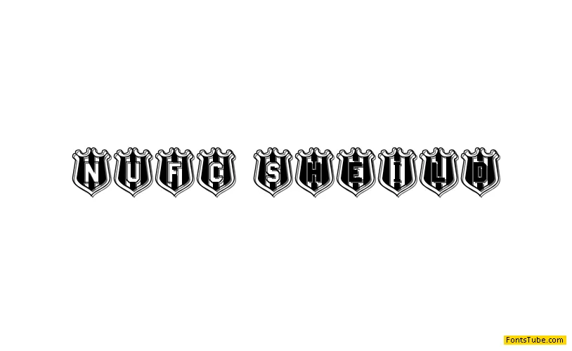 NUFC Shield Font