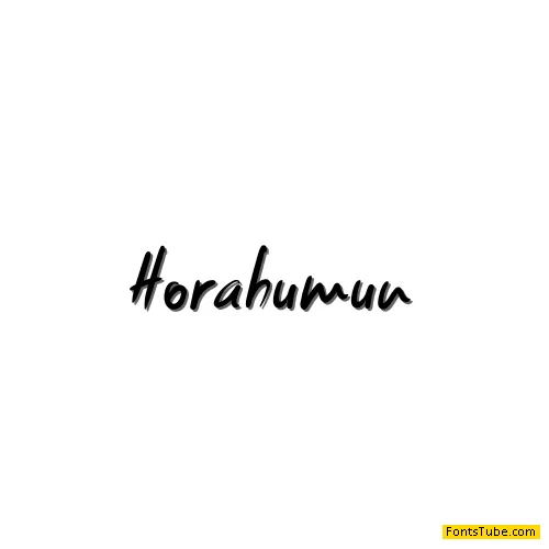 Horahumun Font