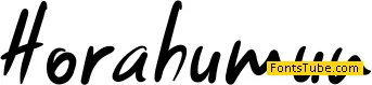 Horahumun Font
