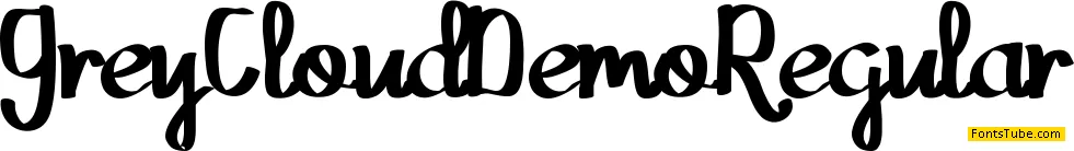 Grey Cloud Demo Font