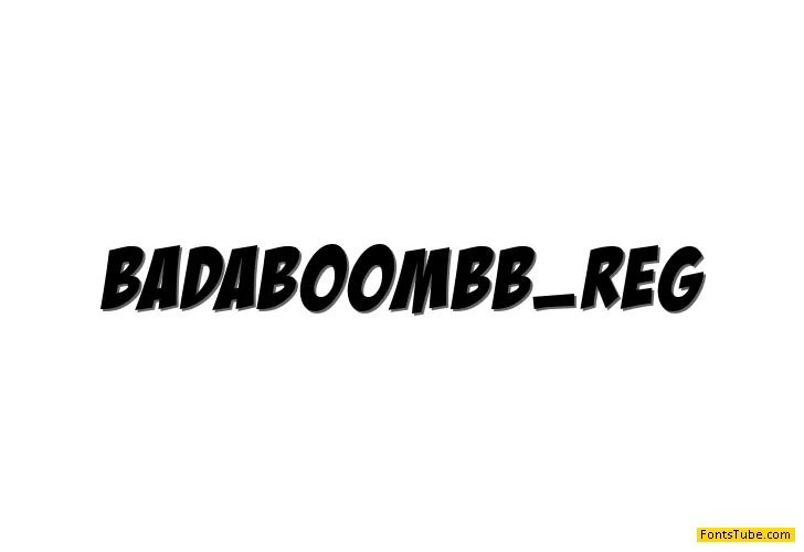 BadaBoom BB Font
