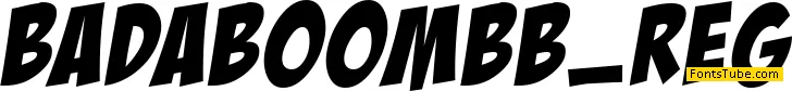 BadaBoom BB Font