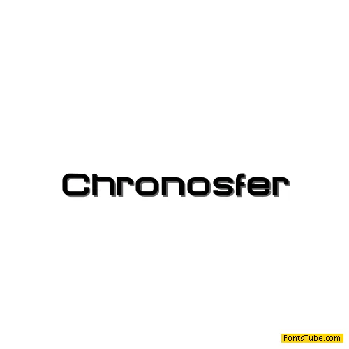 Chronosfer Demo Font
