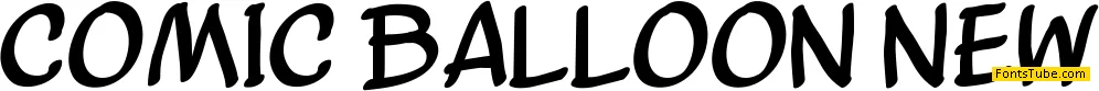Comic Balloon New Font