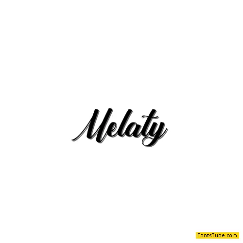 Melaty Font