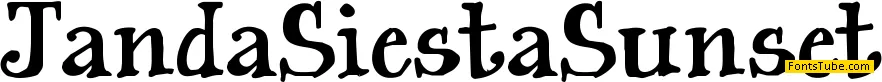 Janda Siesta Sunset Font