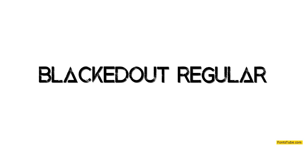 Blacked Out Font