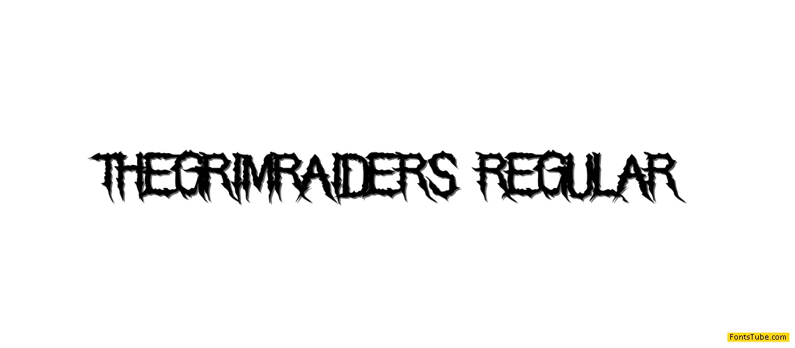 The Grim Raiders Font