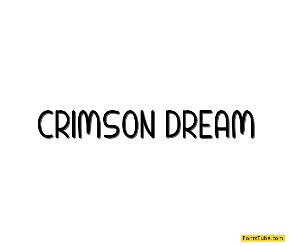 Crimson Dream Font