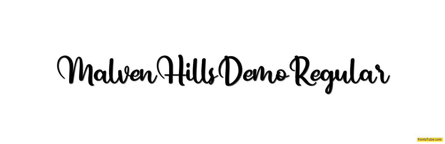 Malven Hills Demo Font