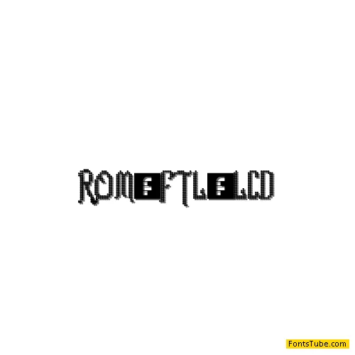 Romance fatal LCD Font