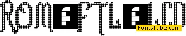 Romance fatal LCD Font