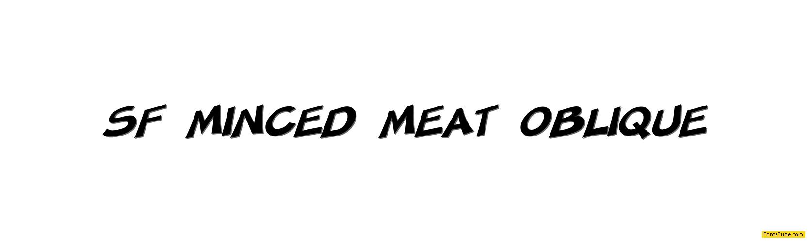 SF Minced Meat Font Family