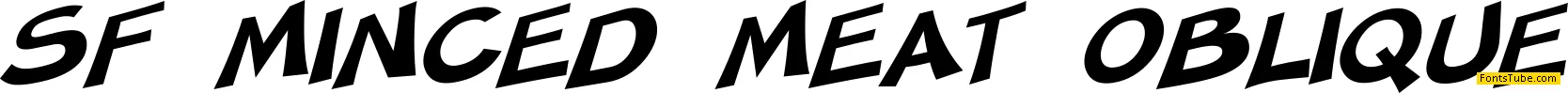 SF Minced Meat Font Family