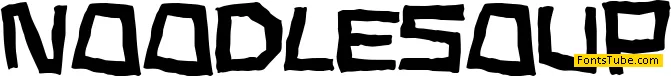 Noodle soup Font