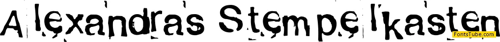 Alexandras Stempelkasten Font