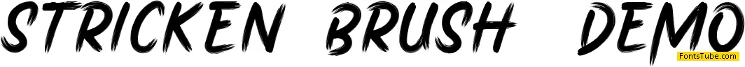 Stricken Brush Font