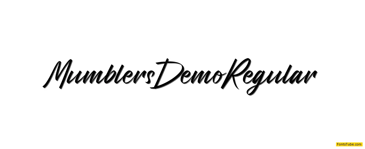 Mumblers Demo Font