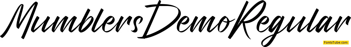 Mumblers Demo Font