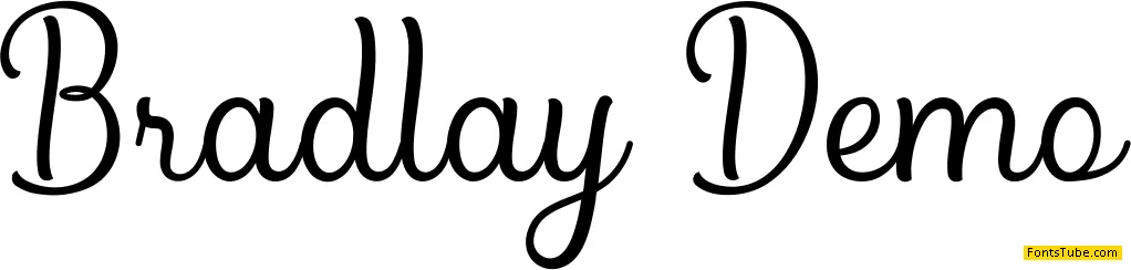 Bradlay Demo Font