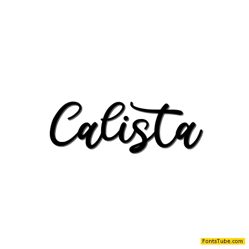 Calista Font Free Font Download | Fonts Tube