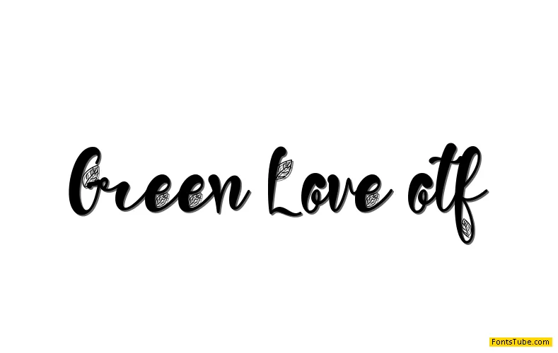 Green Love Font