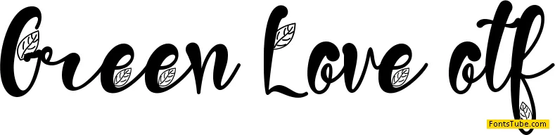 Green Love Font