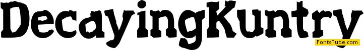 Decaying Kuntry Font