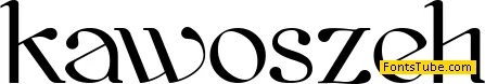 kawoszeh Font