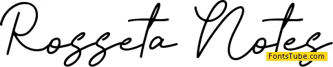 Rosseta Notes - Personal Use Font