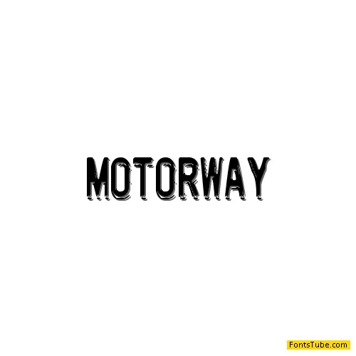 Motorway Font