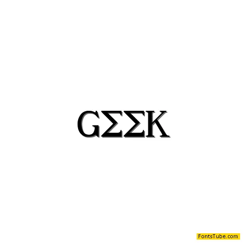 Ancient Geek Font