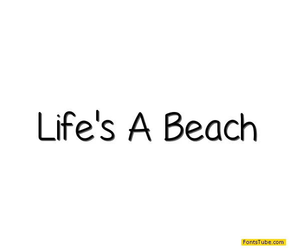 Life's A Beach Font Family