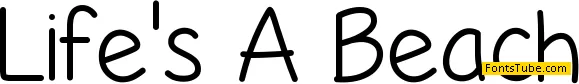 Life's A Beach Font Family